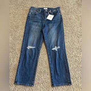 NWT PISTOLA High Rise Slim Cigarette Good Times Blue Jeans Cotton Women's Sz 31P